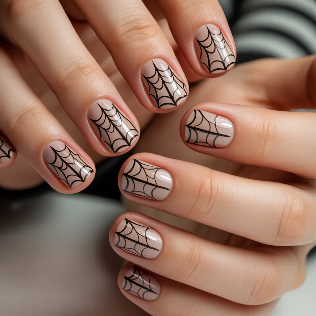 Spider web nails