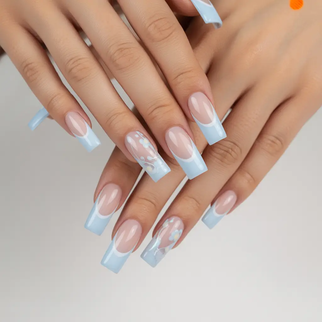 Baby Blue French Coffins