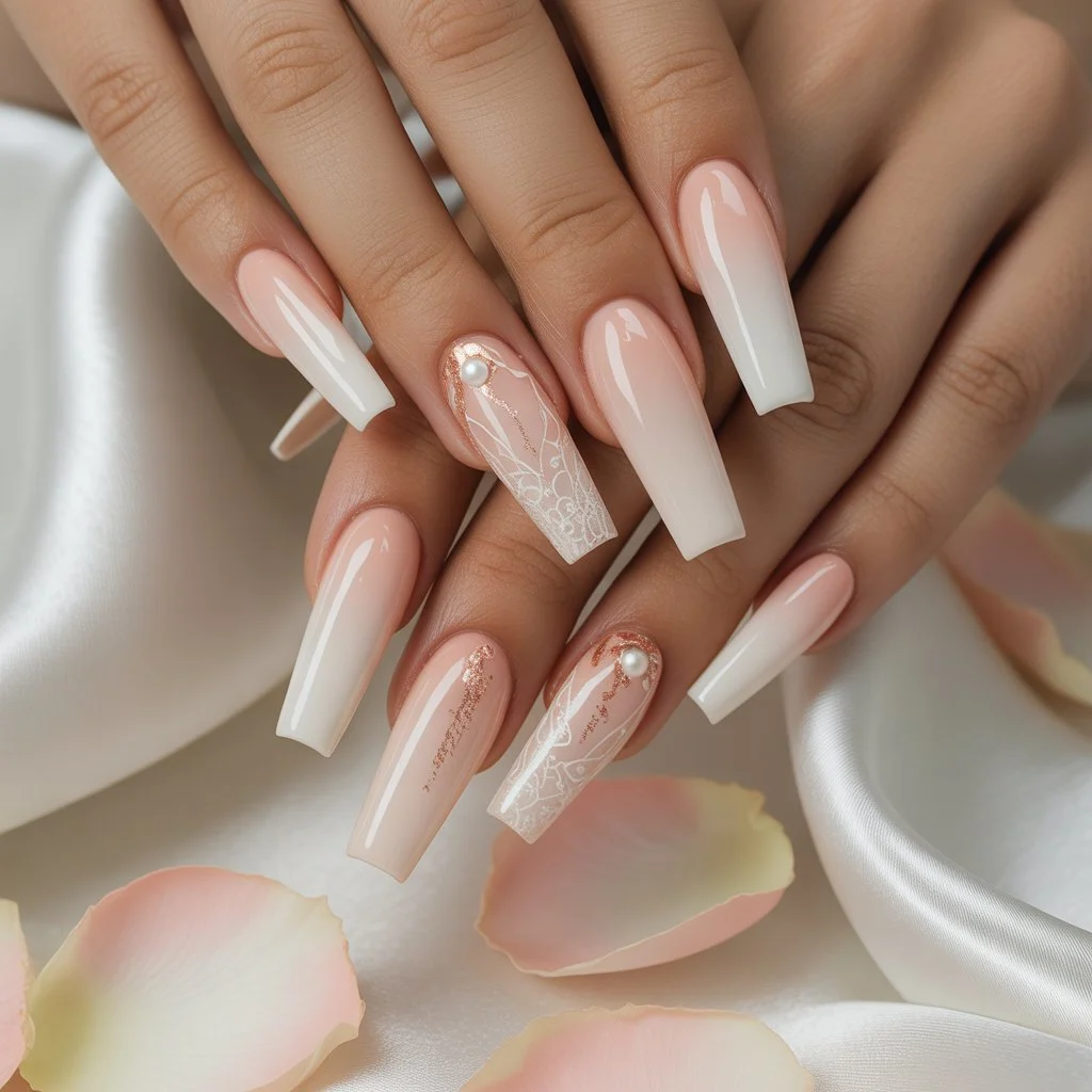 Baby Peach Silk Nails