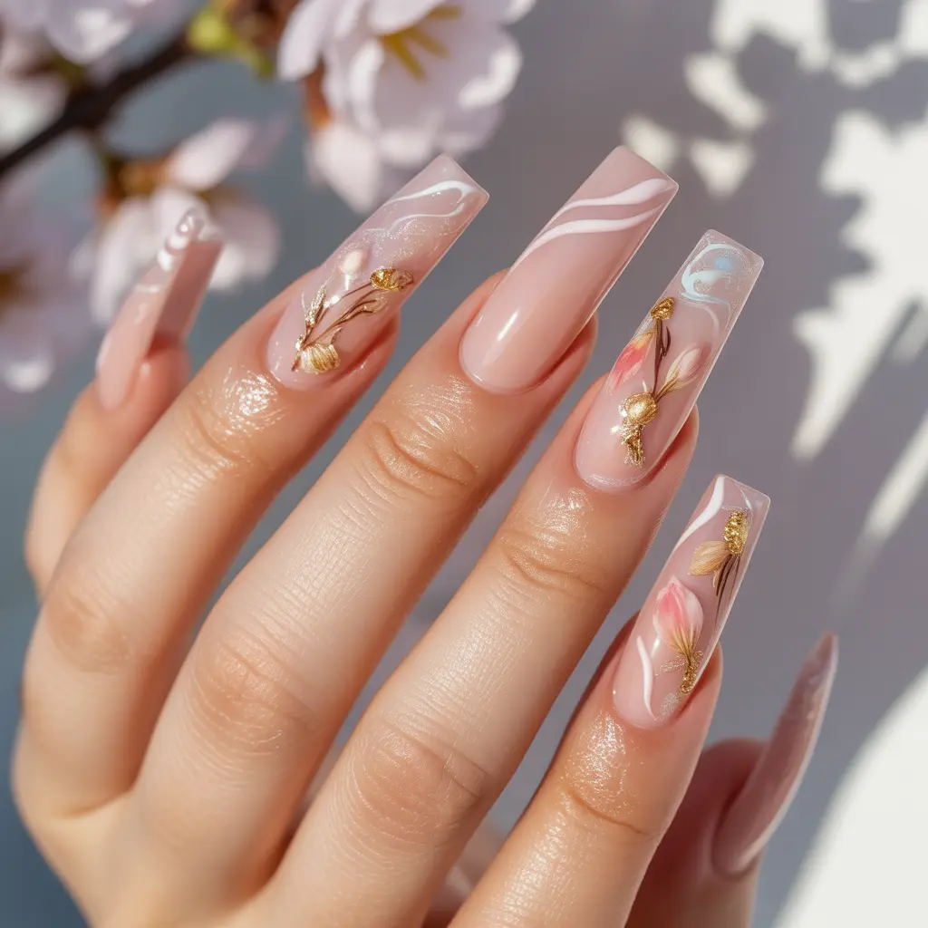 Blush Jelly Nails