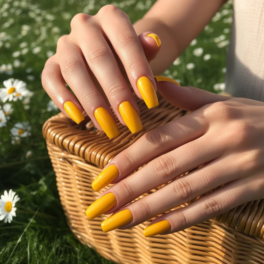  Butter Yellow nails