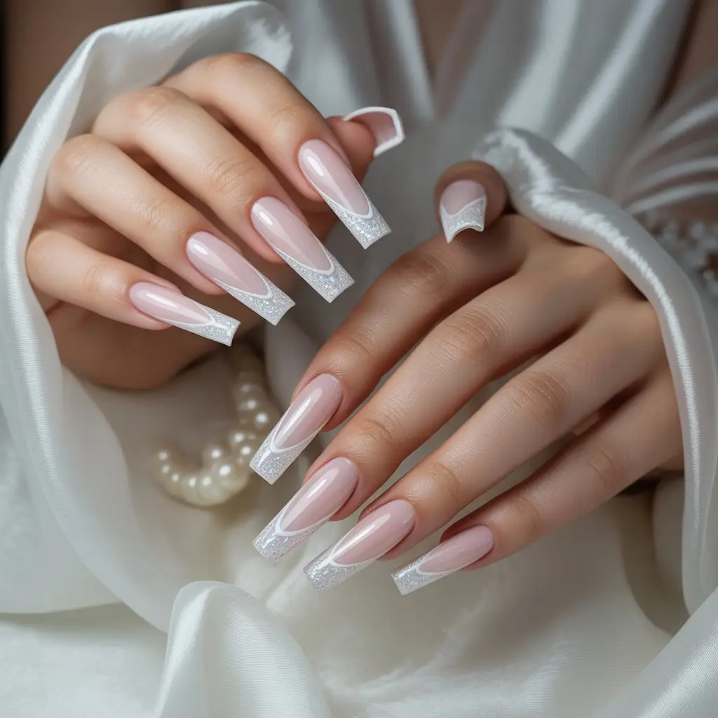 Champagne Veil French with Micro-Shine Tips