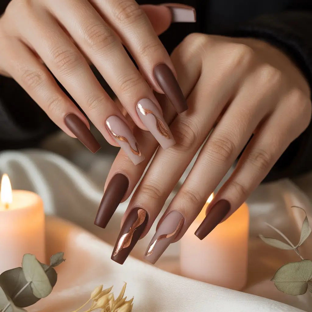 Cocoa Velvet Matte Nails