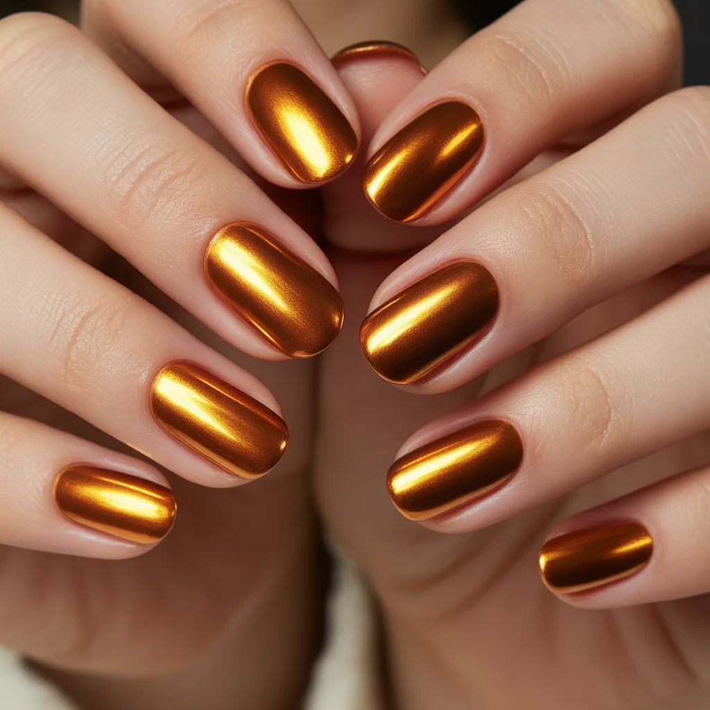 copper chrome nails