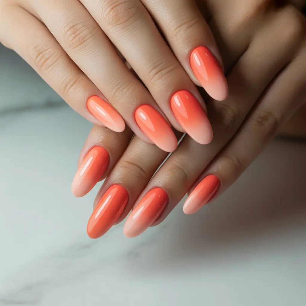 Coral Peach Fade