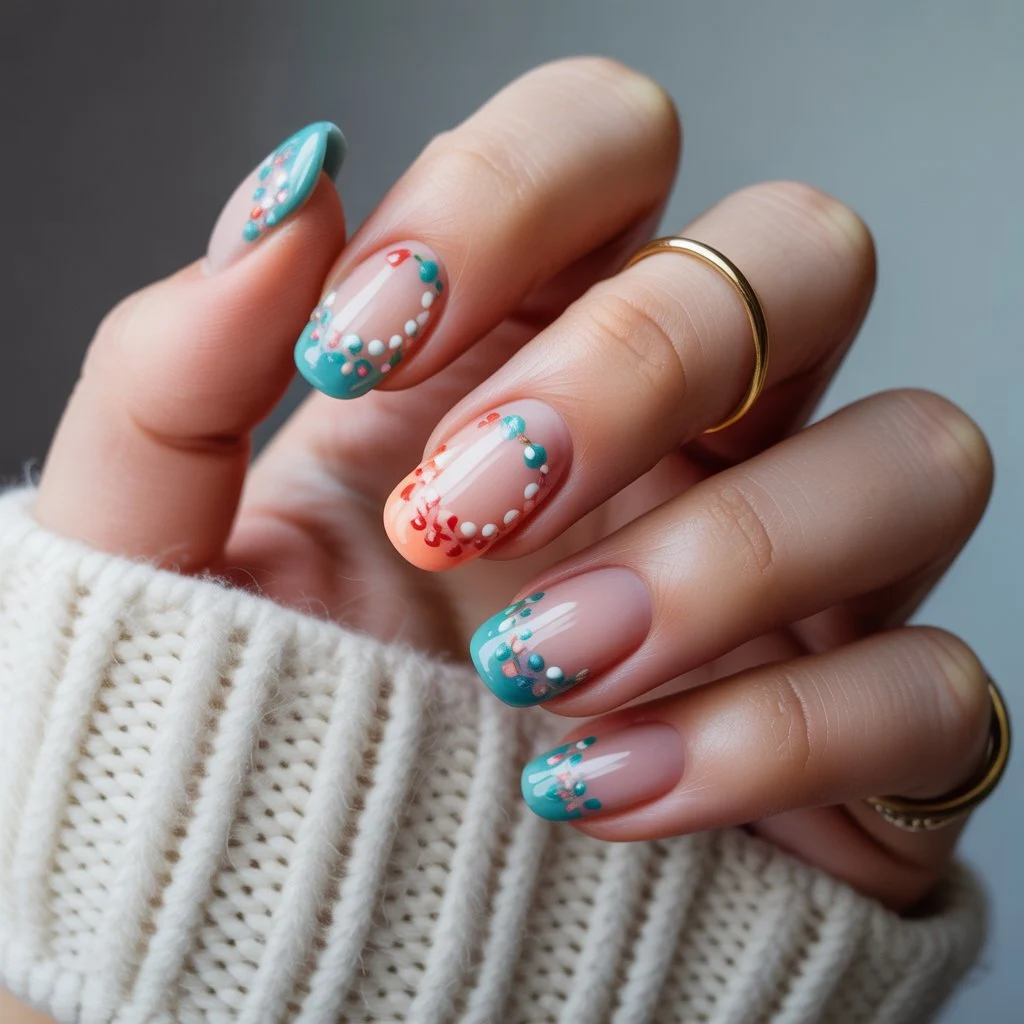 Cozy Knit-Tip Gel Nails