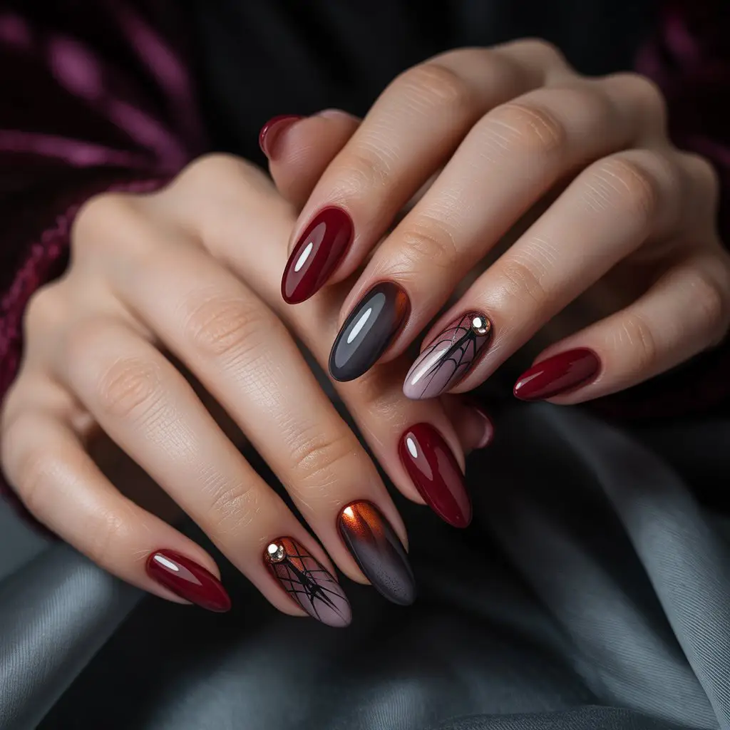 Cranberry Smoke Nails