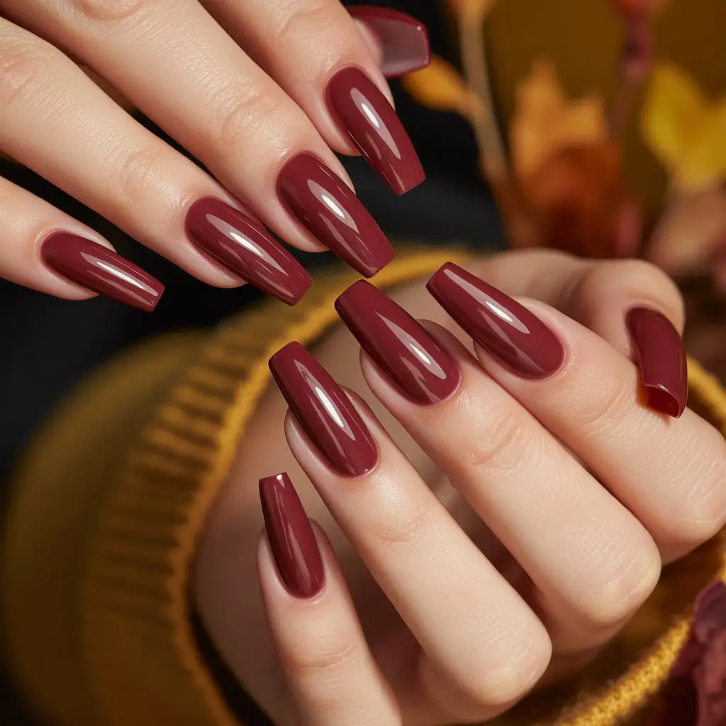 Cranberry Wine Gloss Nails