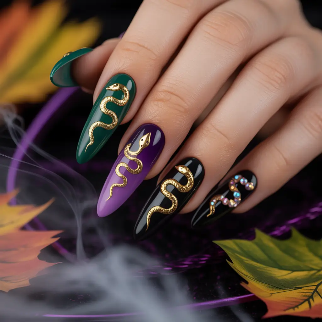 Enchanted Serpent Nails