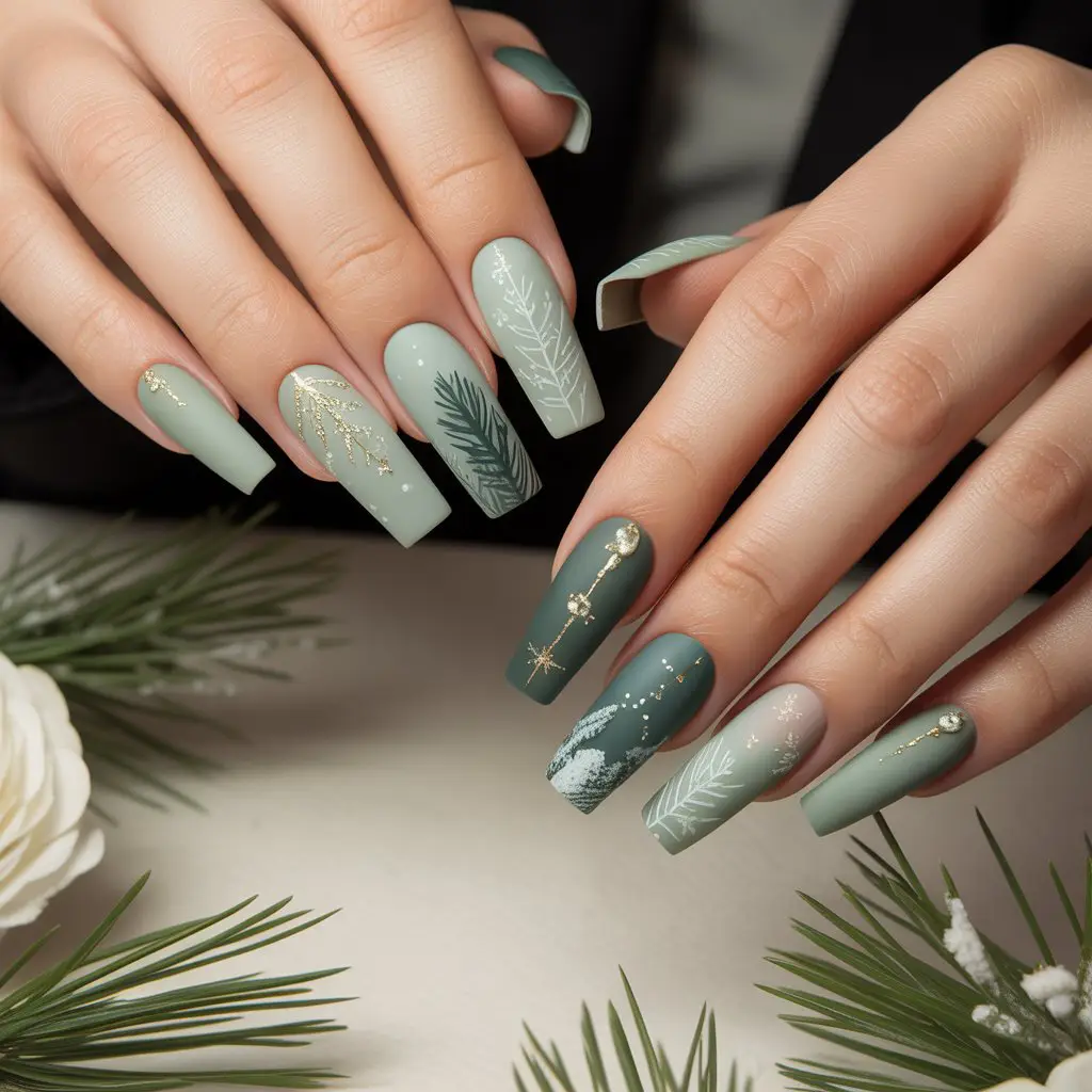 Evergreen Soft Matte Nails