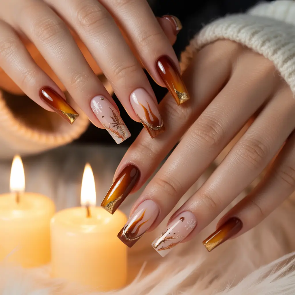 Fireside Cinnamon Nails