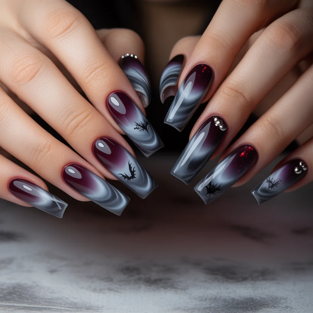 Fog-Dipped Vampire Nails