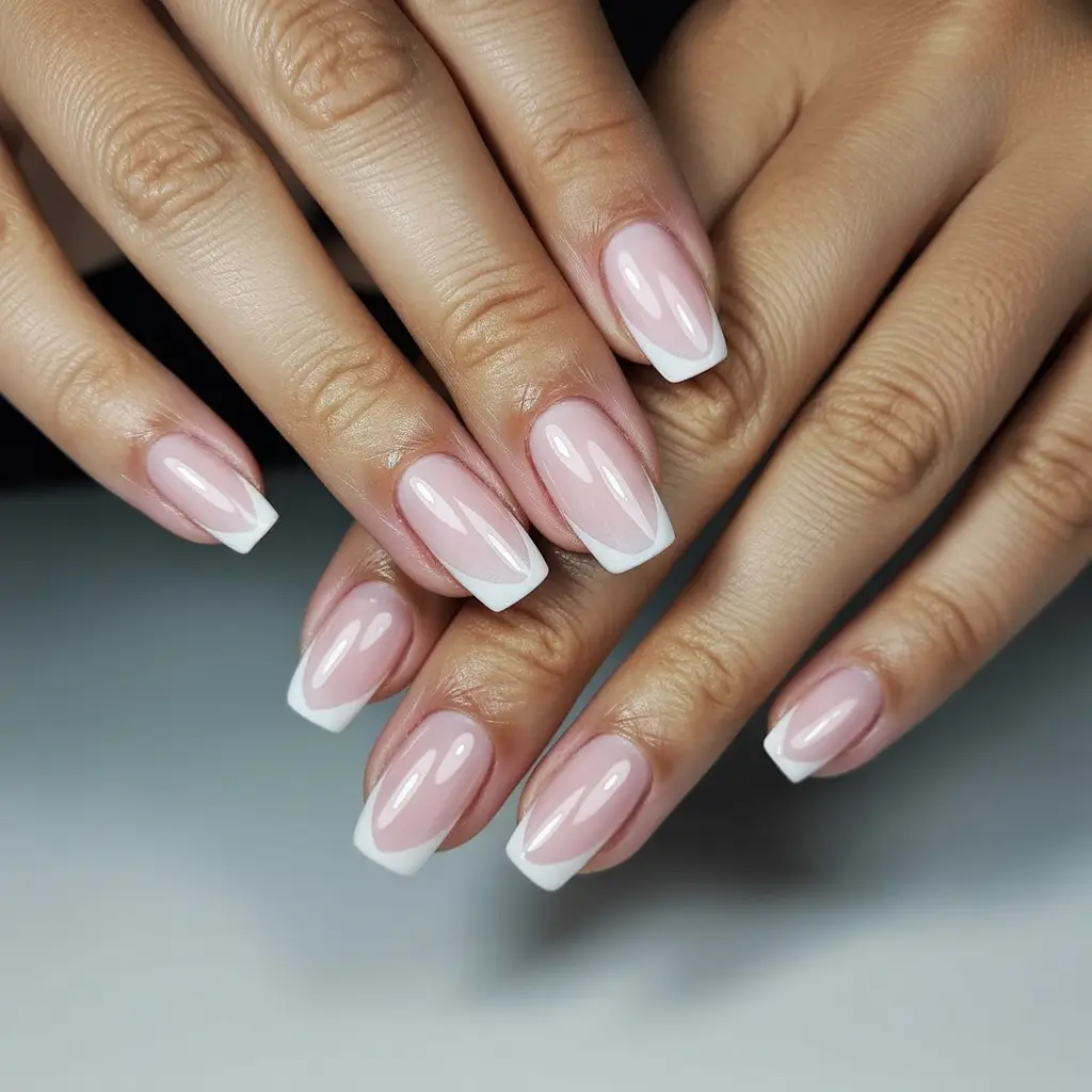 French Ombre Acrylics Nails