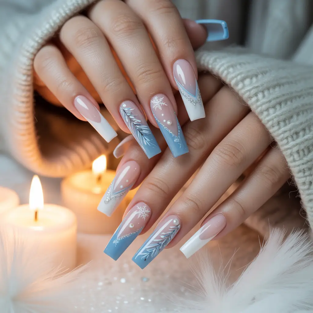 Frostbite French Nails