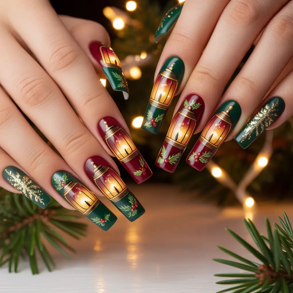 Glowing Lantern Nails