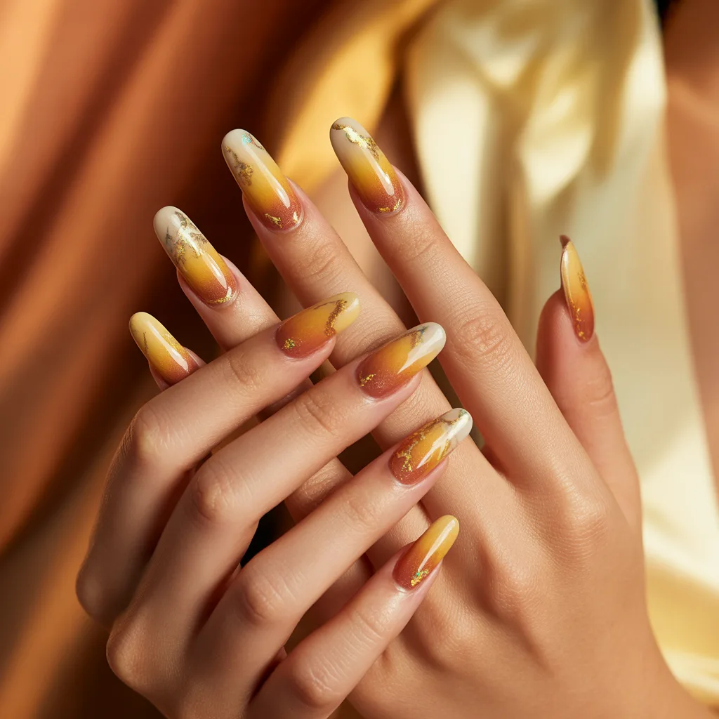 Golden Hour Nails
