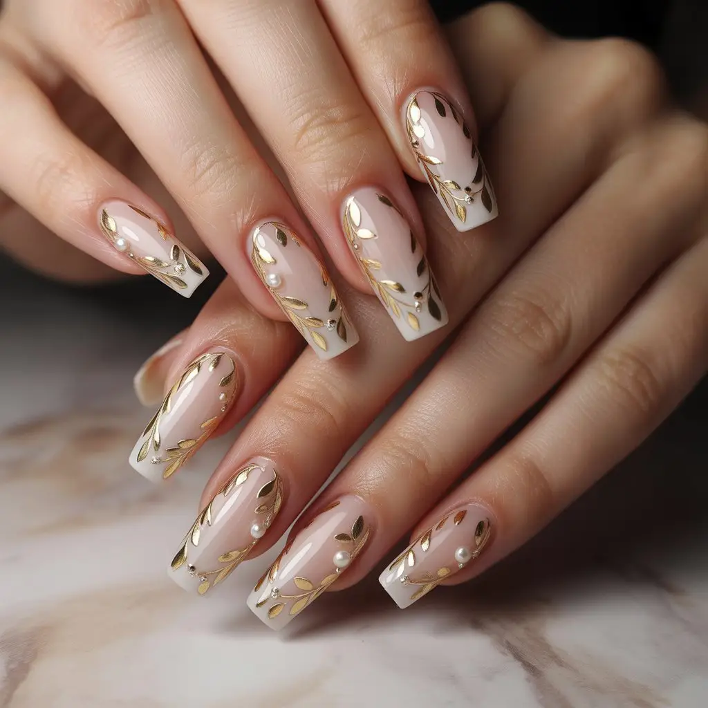 Golden Petal Frame Nails
