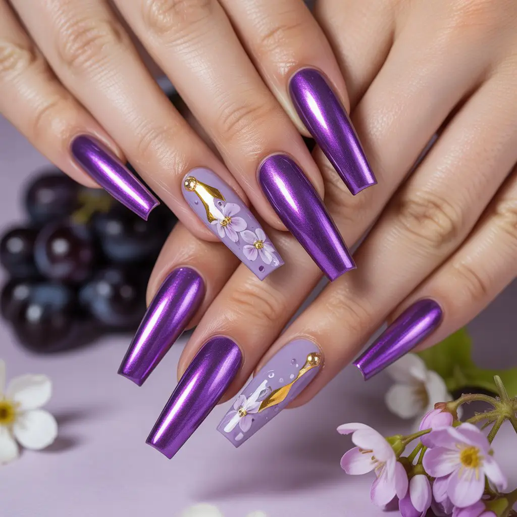 Grape Soda Shine Nails