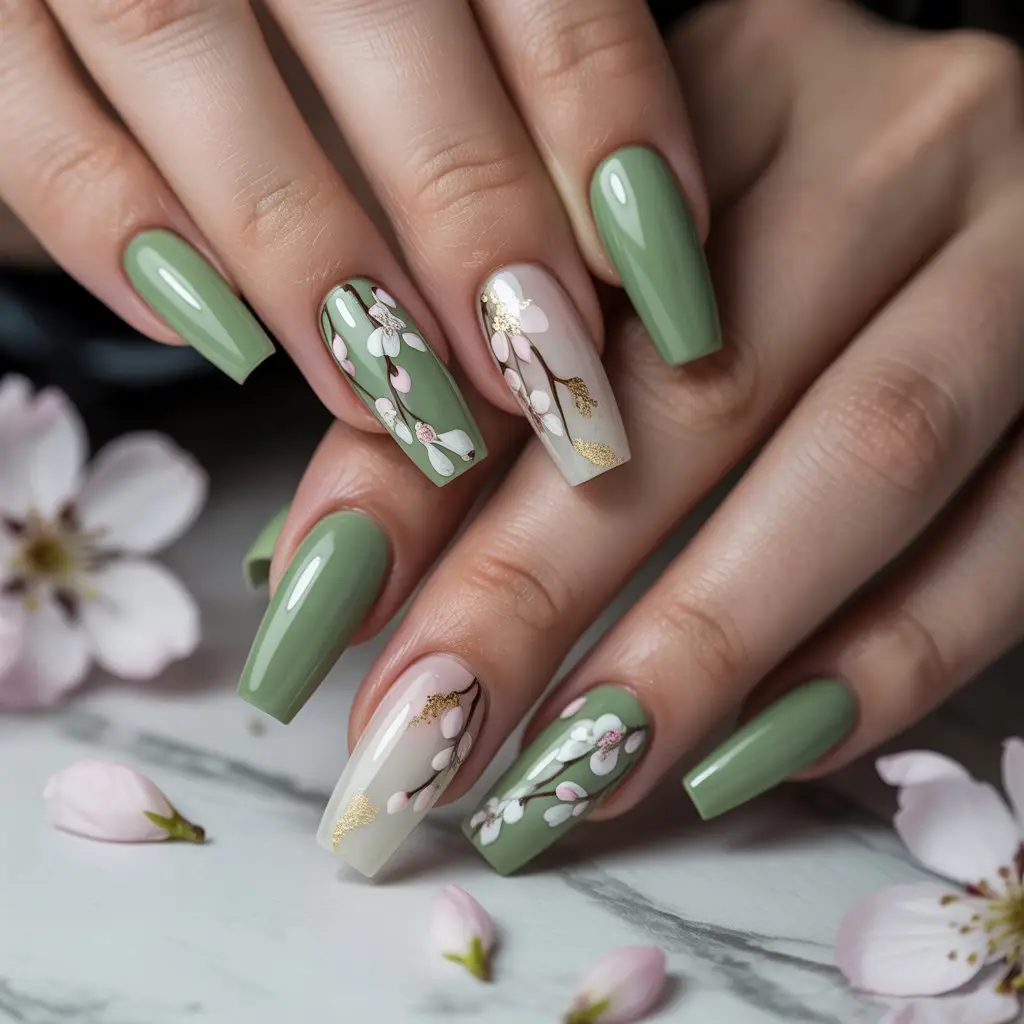 Green Tea Mist Nails