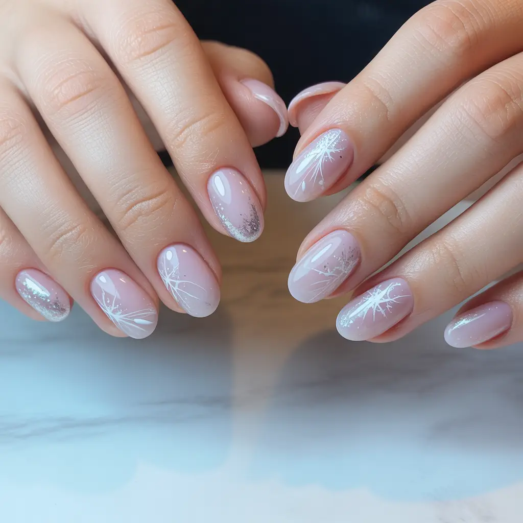 Icy Pink Whisper Nails