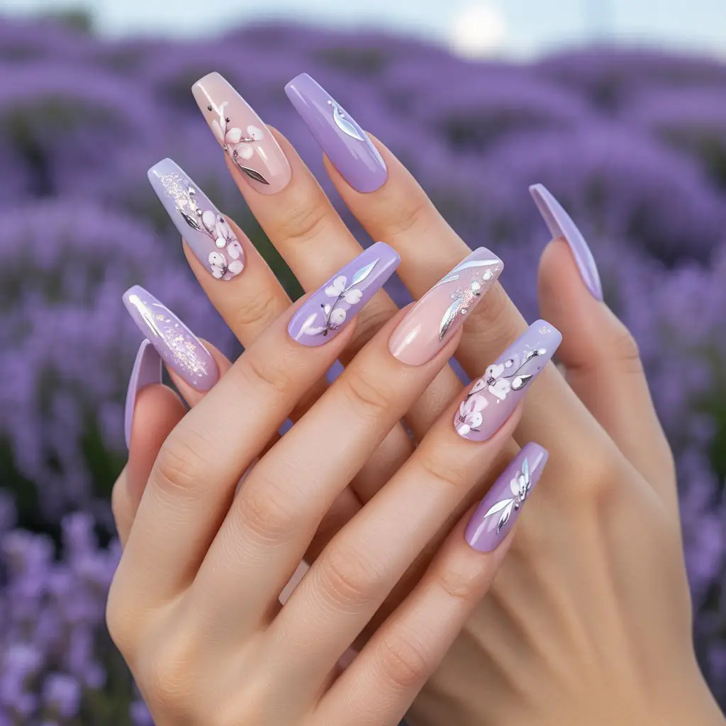 Lavender Breeze Nails