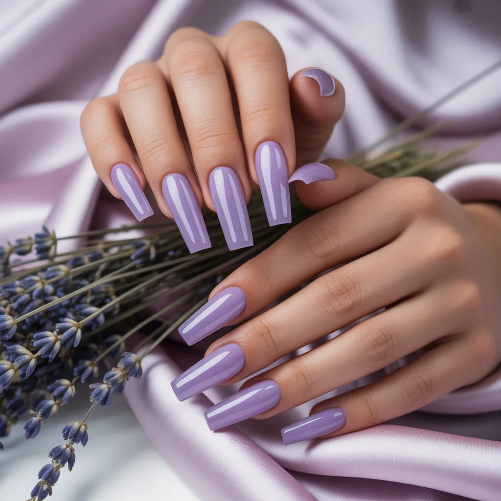 Lavender Jelly Nails