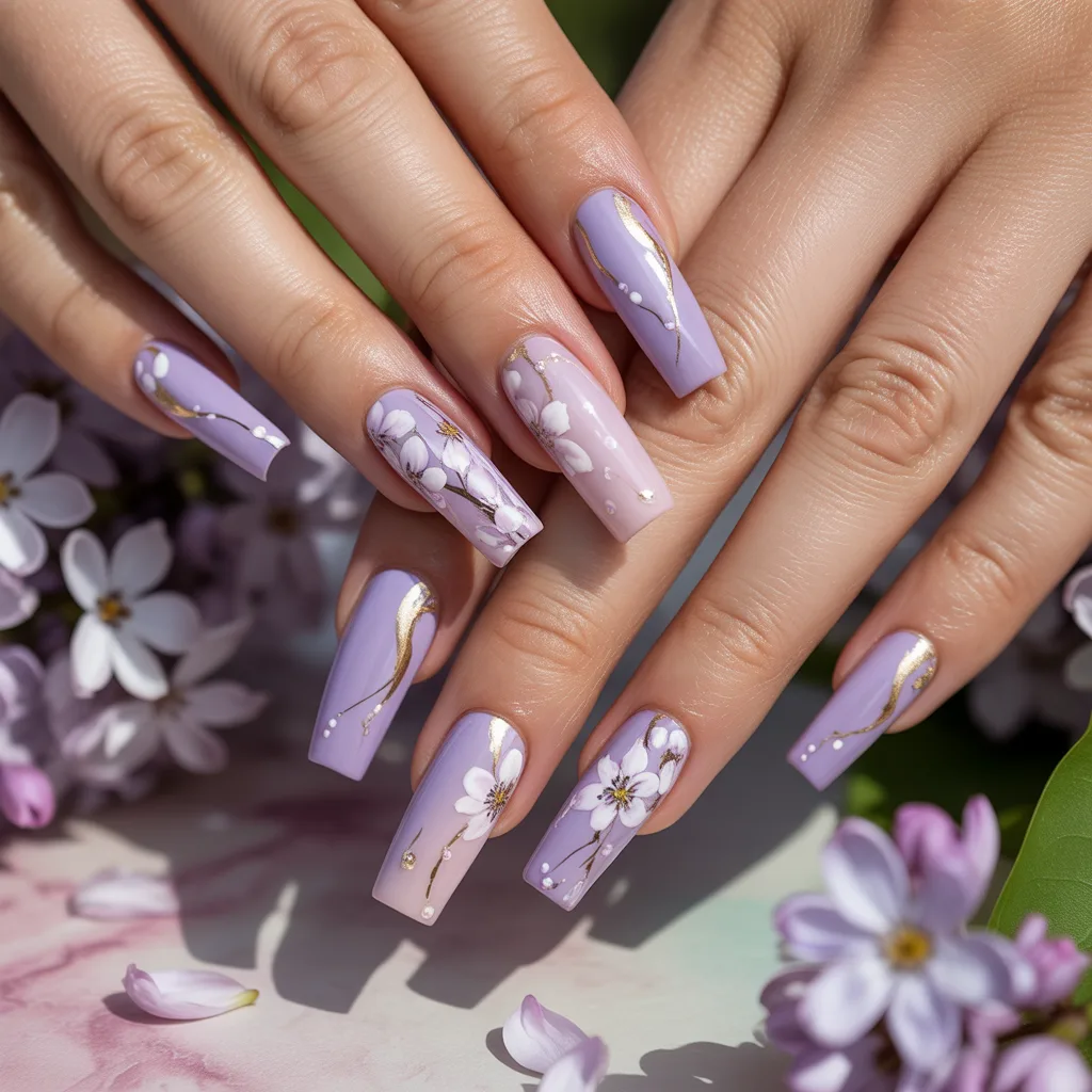 Lilac Whispers nail
