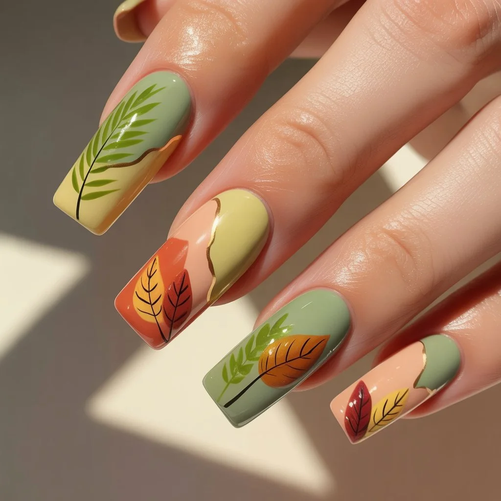 Lime Palm Mini Accents Nail