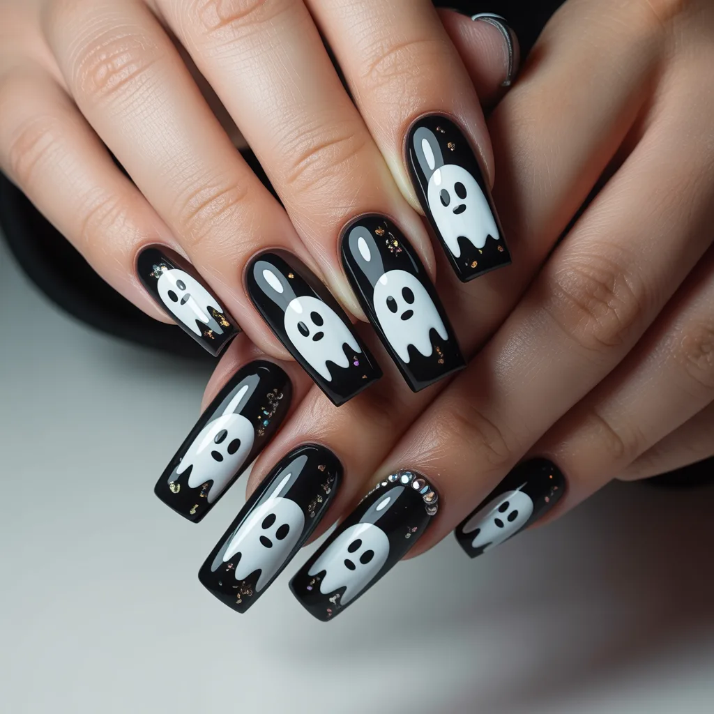Mickey Ghost Nails