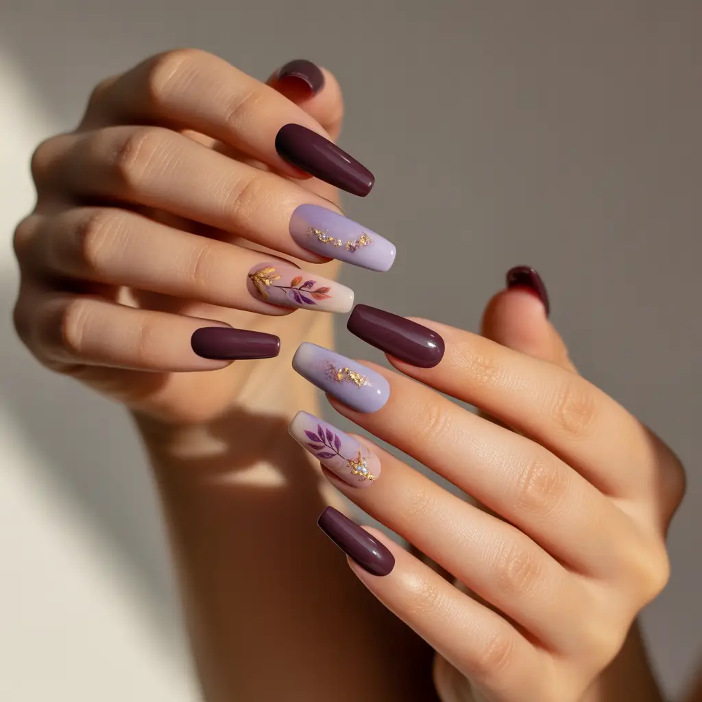 Mulberry Mist Nails