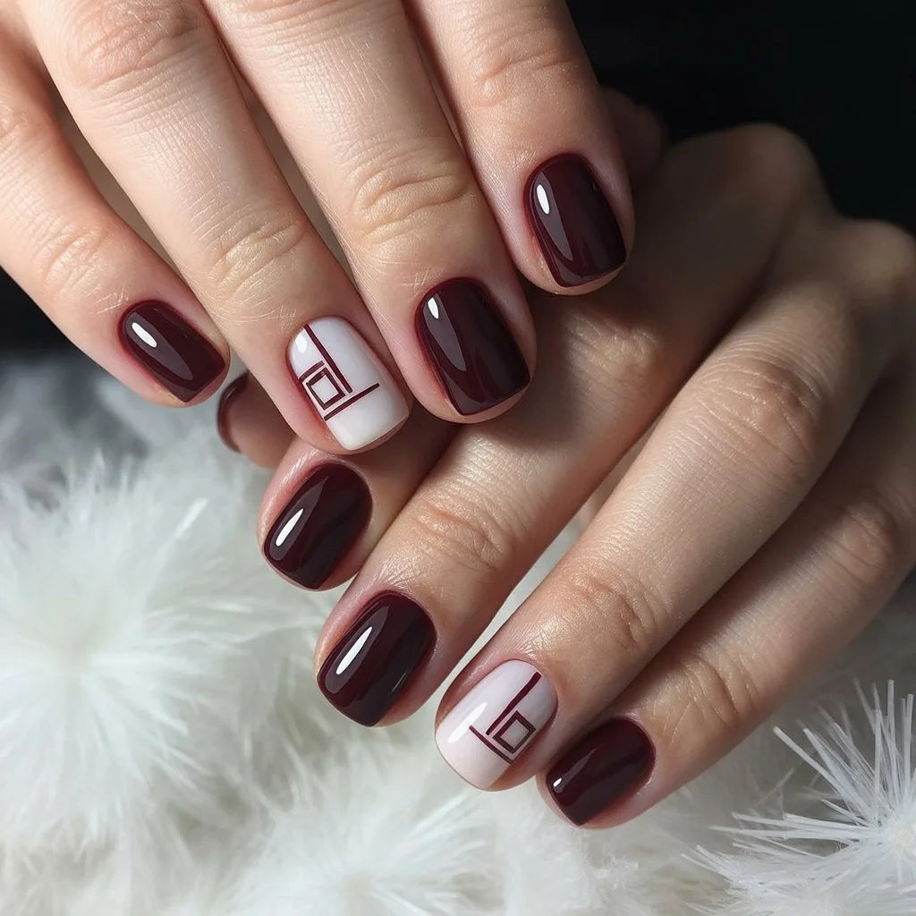 Mulberry Winter Gloss Squares Nail