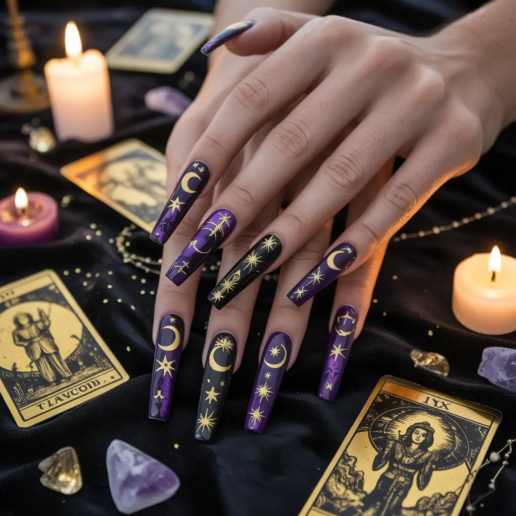 Mystic Tarot Card Nails