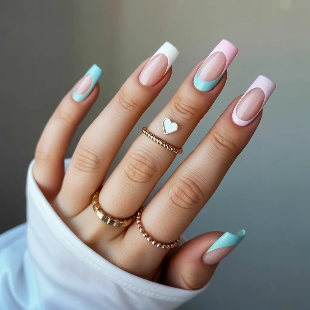 Negative Space Gel Nails