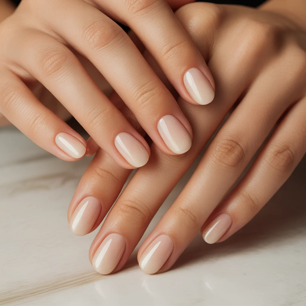 nude ombre nails