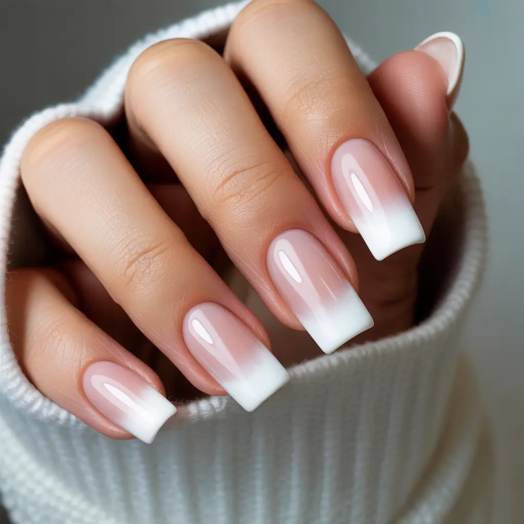 Ombre French Fade Nails 