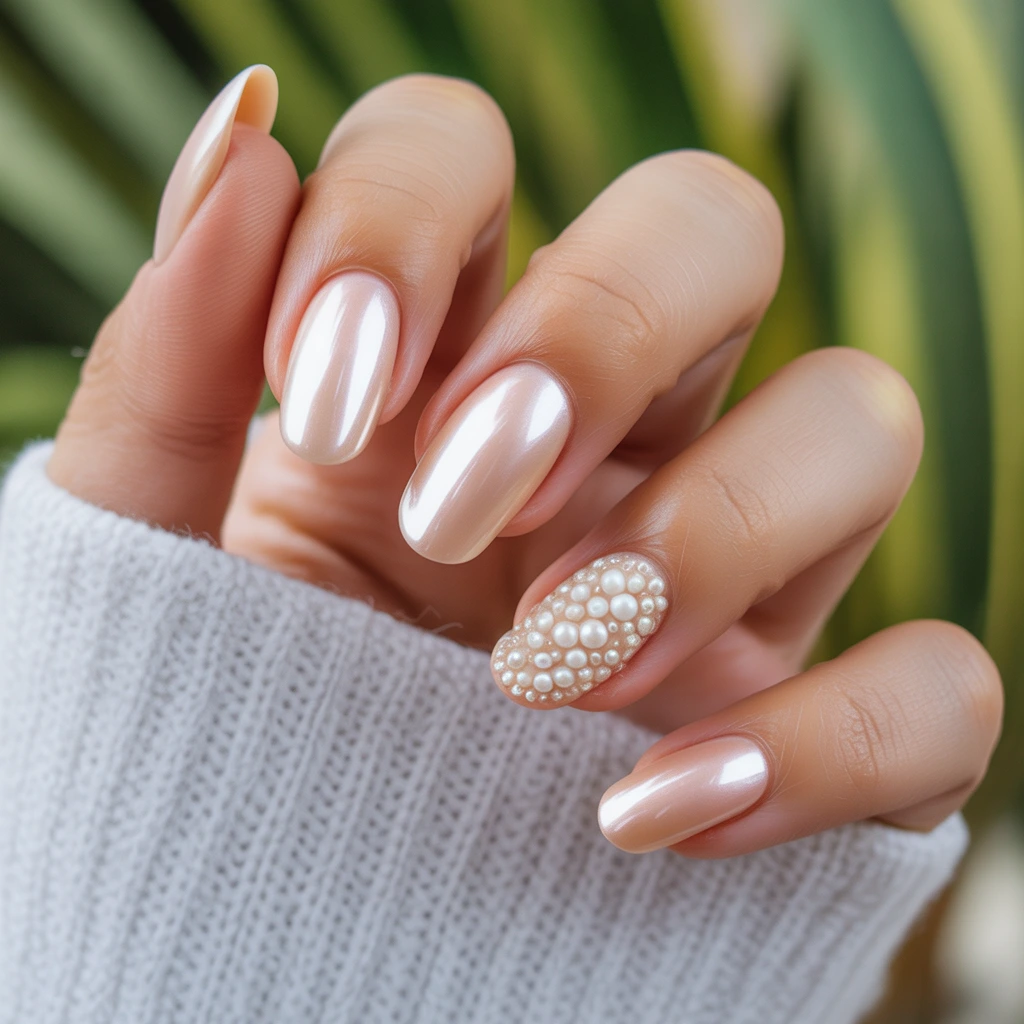  Pearl Shell Beach Nails 