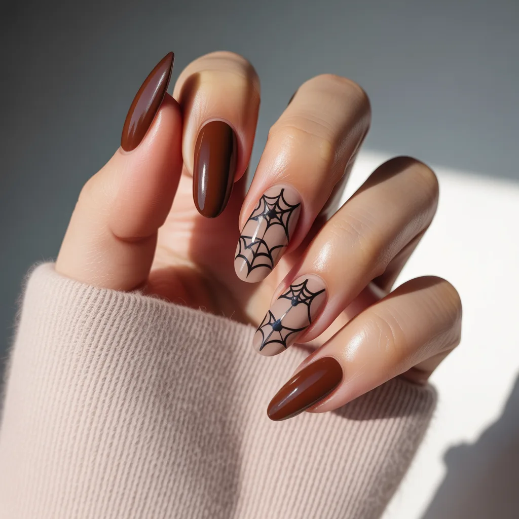 Rusty Web Outline Nails