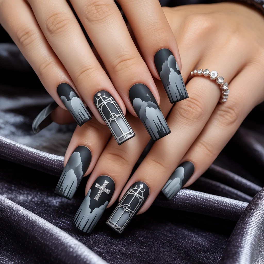 Silent Cemetery Line Nails
