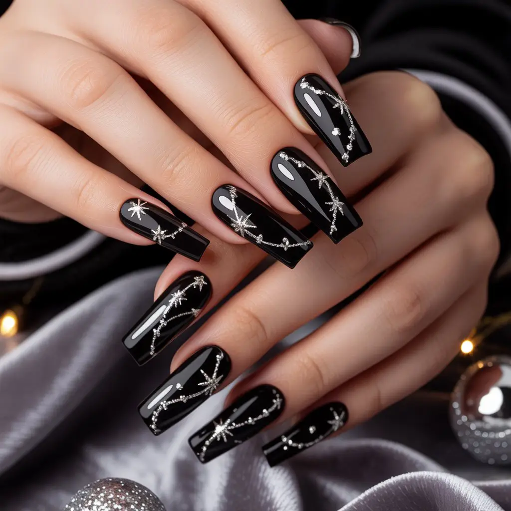 Silver Star Trail Nails