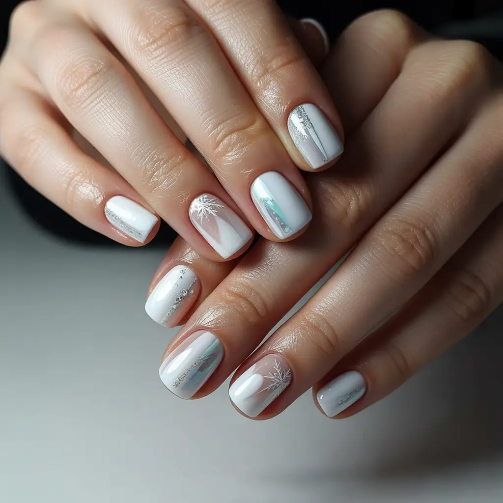 Snow Drift White Nails