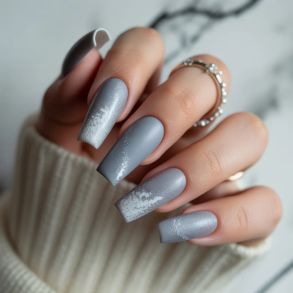 Snow-Dusted Grey Matte