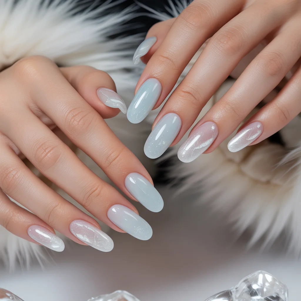Snow Gloss Jelly Nails