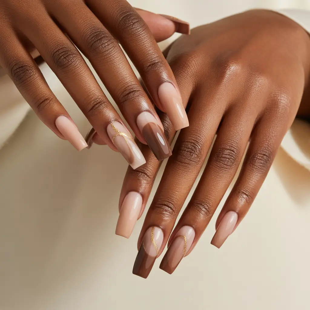 Soft Blush Cocoa Nails