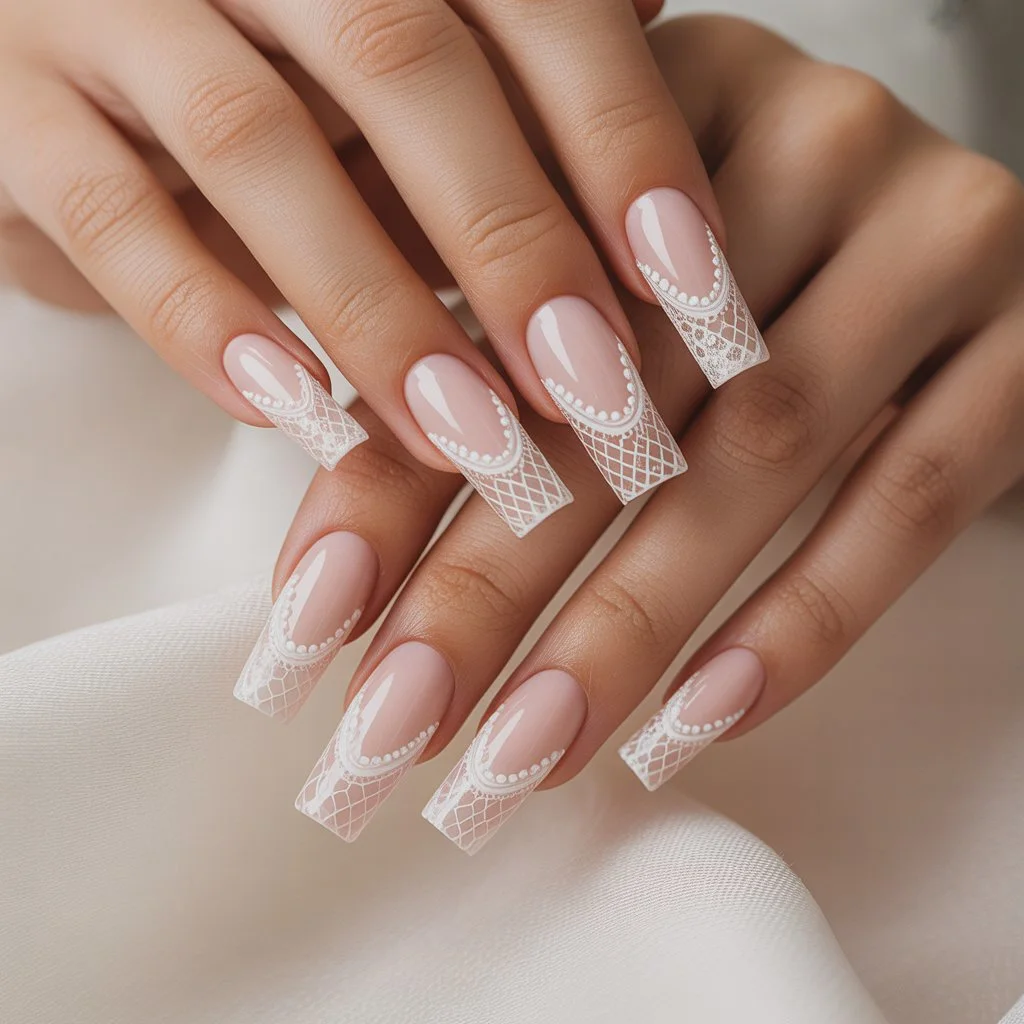 Soft Lace Sculpted Tips Nail