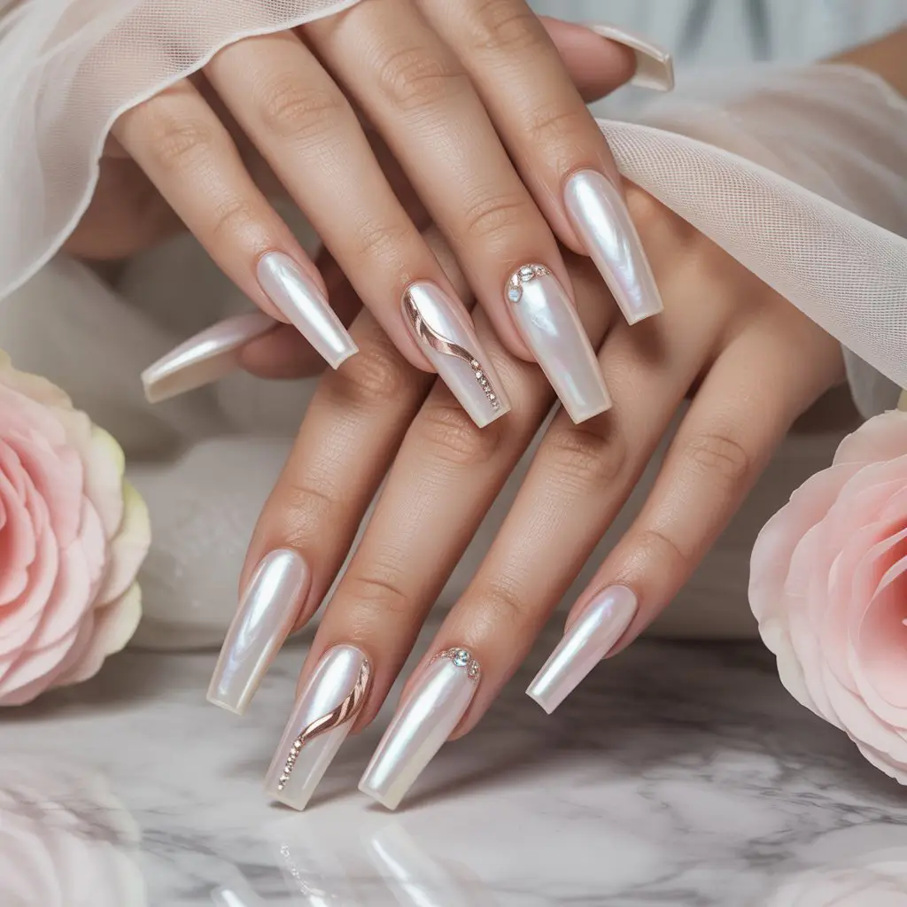 Soft Pearl Beam Nails