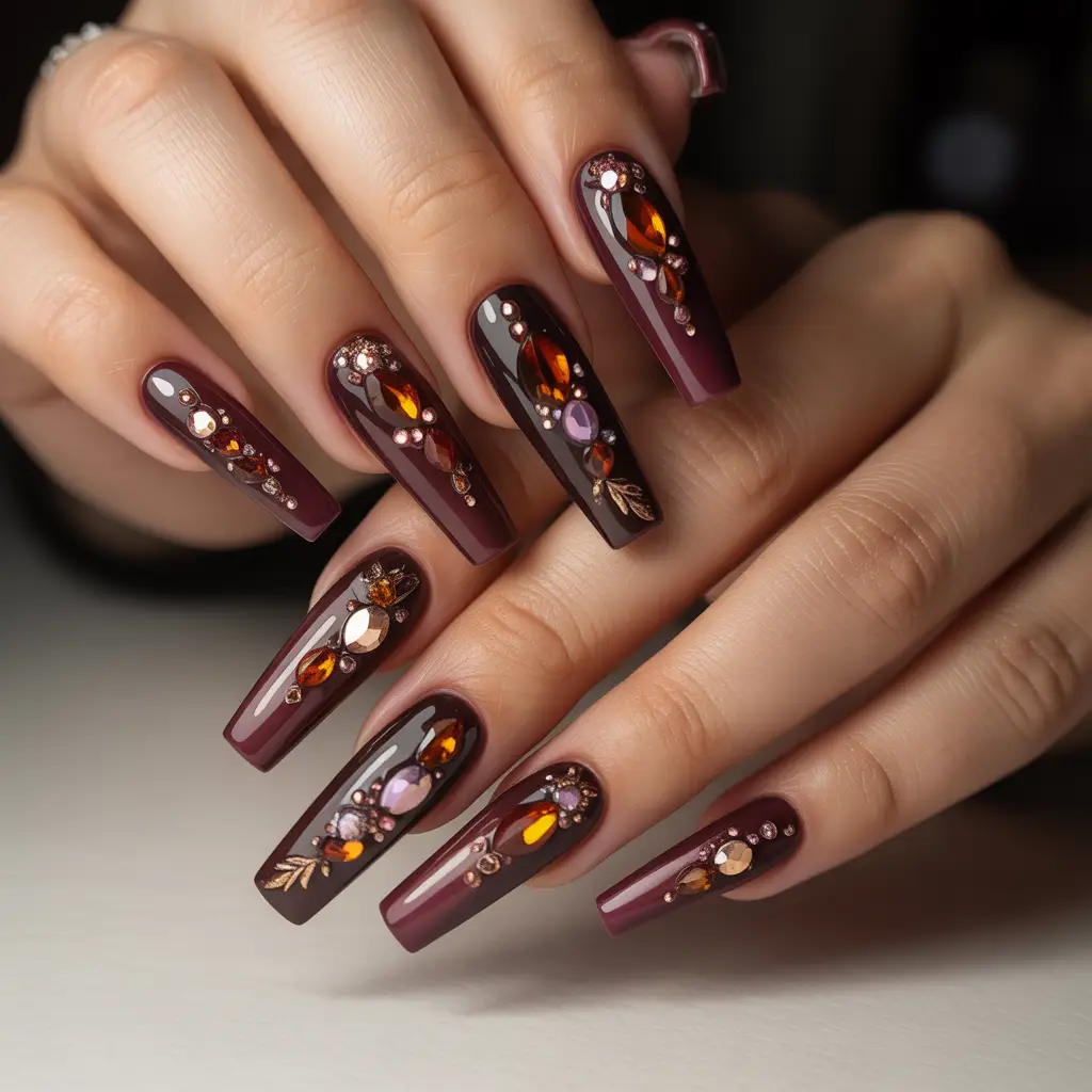 Spiced Berry Stone Nails