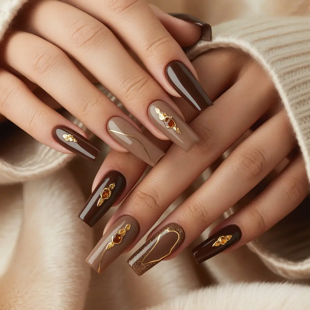 Spiced Chestnut Nails