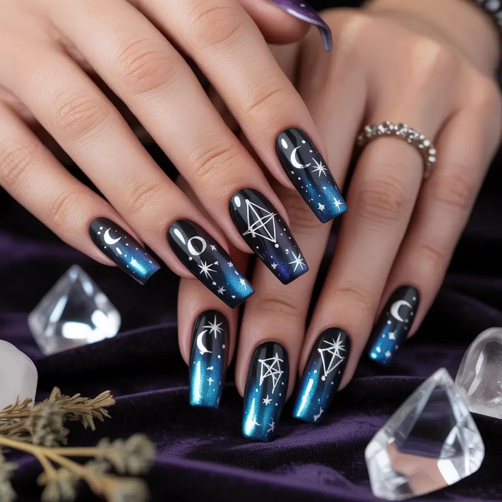 Starry Coven Nails