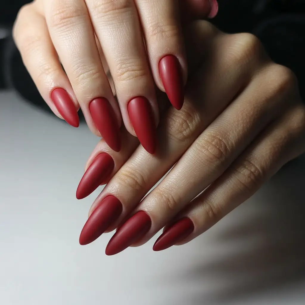 Velvet Red Gel Finish