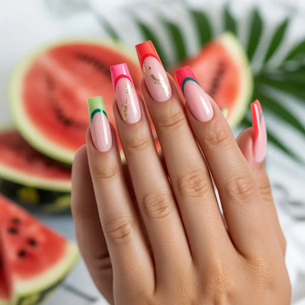 Watermelon Sugar Nails
